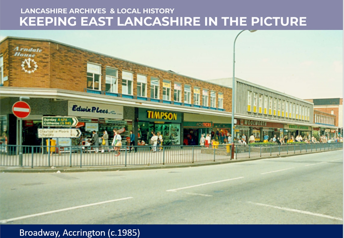 LancsArchives's tweet photo. ๐ข New exhibition alert!
Come and visit the exciting new exhibition in #AccringtonLibrary showcasing historic Accrington. You'll also get the chance to see the 'Then and Now' blended images on display upstairs in the Community History room. https://t.co/vKSsgqYeWi