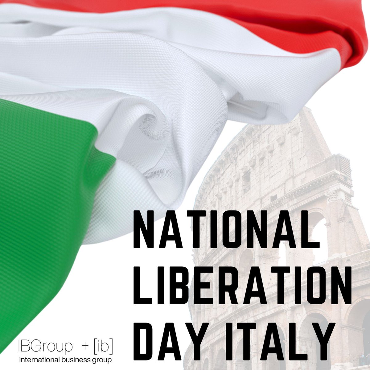IBGroup_org's tweet photo. Happy National Liberation Day, Italy! 🇮🇹

Let's pay tribute to the indomitable spirit of the Italian nation and rejoice in the triumph of freedom and democracy.

#IBGroup #Italy #LiberazioneNazionale #LiberationDay https://t.co/8yaZkXKnQi