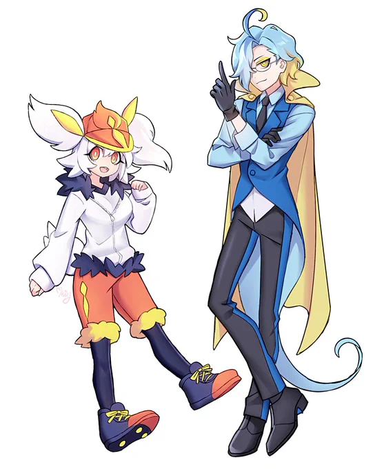 擬人化エースバーン&amp;インテレオン 