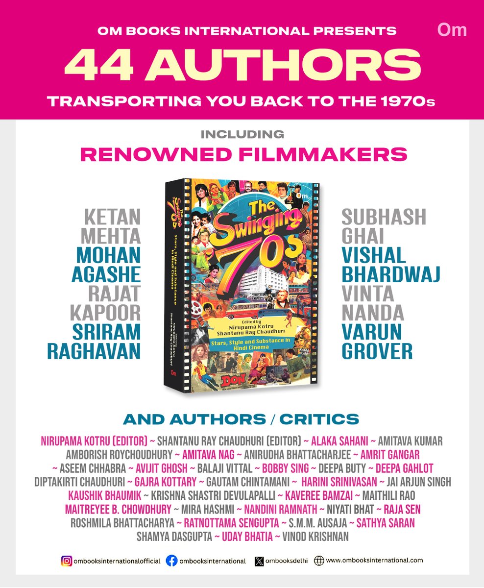 Loved to be together with @Amborish #AnirudhaBhattacharjee @cinemawaleghosh @vittalbalaji @deepabuty @diptakirti @jaiarjun @RajaSen @Roshmila @smmausaja #SathyaSaran & more reputed authors/critics in this project. The Amazon Link for the book: amazon.in/Swinging-Seven… #BobbySing