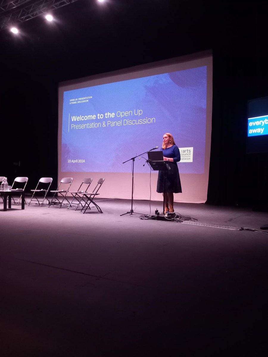 “We were really struck by the willingness of participants to be so open with us, to trust us with their stories” - Dr Lucy Michael We’re at @projectarts today for a Presentation & Panel discussion on our recent ‘Open Up’ report. Learn more: artscouncil.ie/News/New-Arts-…