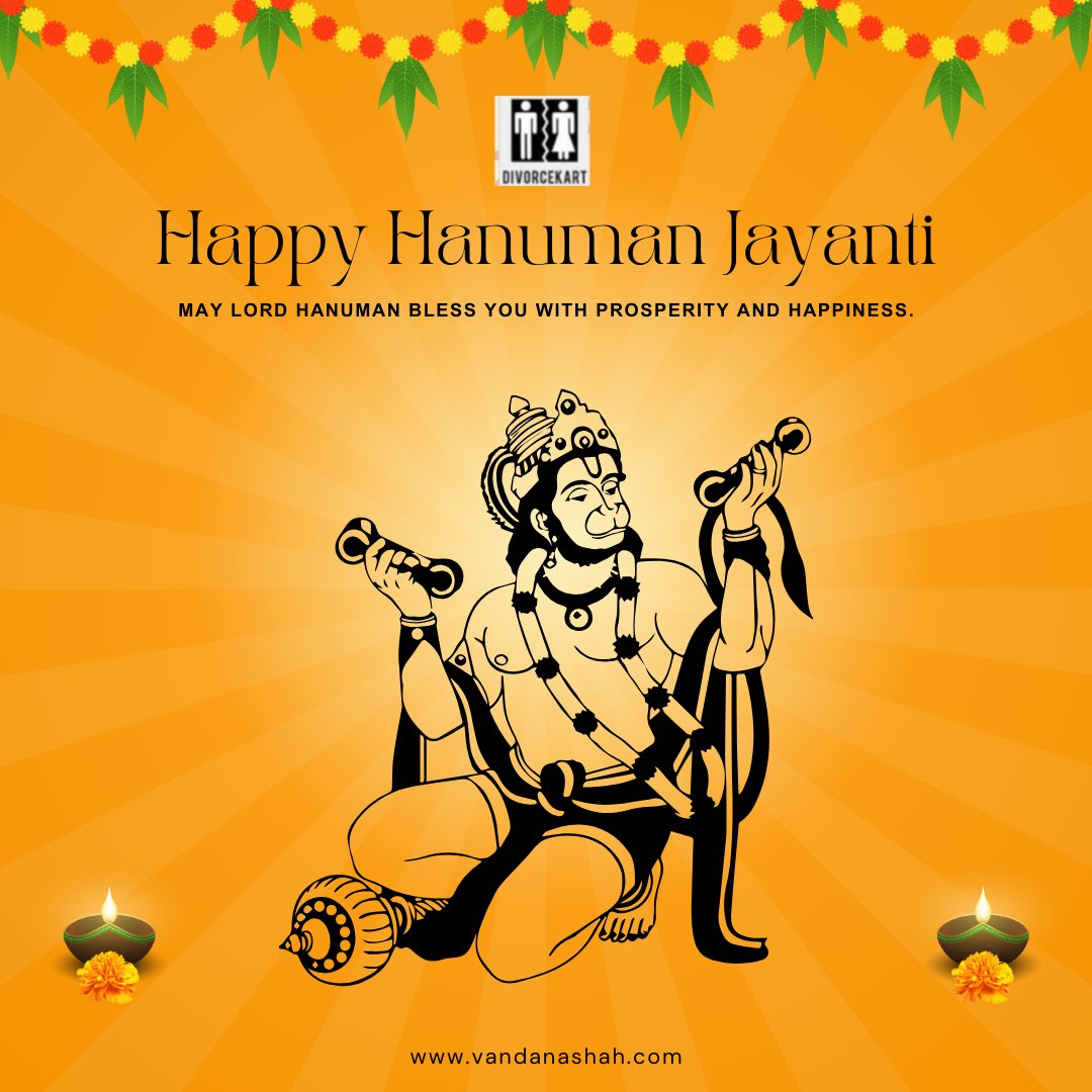 May Lord Hanuman bless you with prosperity and happiness. Happy Hanuman Jayanti to all. #hanumanjayanti2024 #HanumanJayanti #hanumanjanmotsav