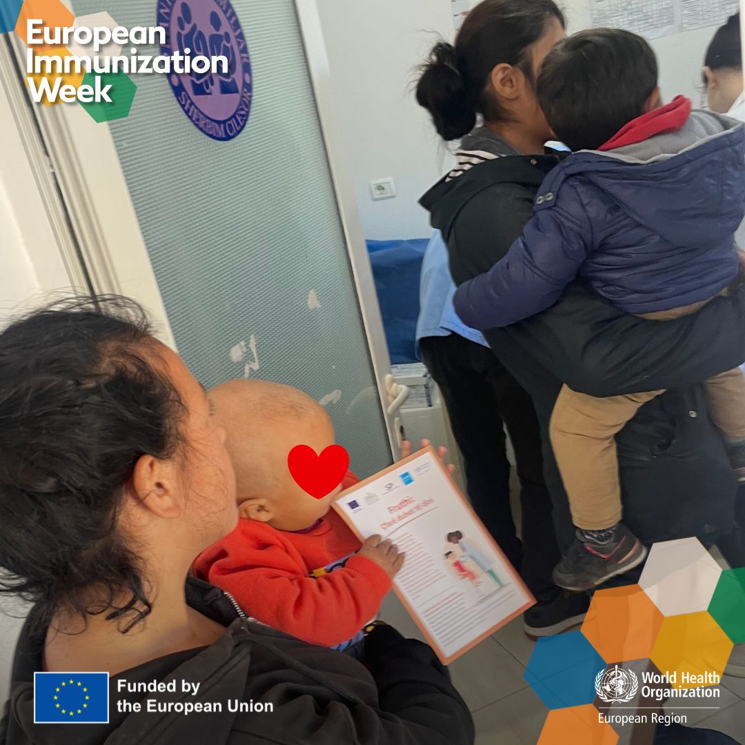 WHO_Europe_VPI's tweet photo. #Vaccination activities in rural Roma communities are underway during #EIW2024, supported by @WHOAlbania as part of an #EU-funded project strengthening #immunization services to achieve health equity for all. https://t.co/1HBldXgMTb