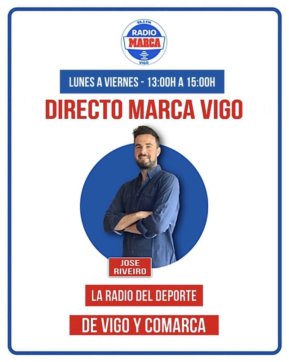 ¡Empieza #DirectoMarcaVigo! 🗣️ La actualidad del #CELTA y del deporte vigués te la cuenta @jose_riveiro_c. 📻 98.3 FM 📱 radiomarcavigo.com/directo ▶️ App Radio Marca Vigo