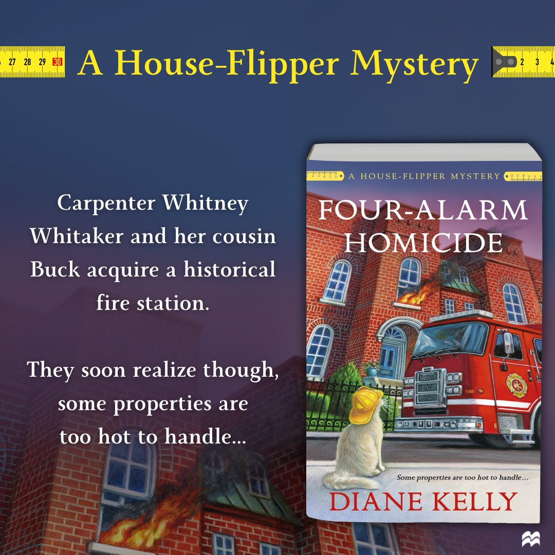 HOT OFF THE PRESSES! Just released today. Excerpt and purchase links at:
dianekelly.com/four-alarm-hom…
@stmartinspress @minotaur_books #cozymystery #cozymysteries #cozymysteryseries #houseflipping #houseflipper #houseflippers #homerenovation #homerenovations #renovation #renovations