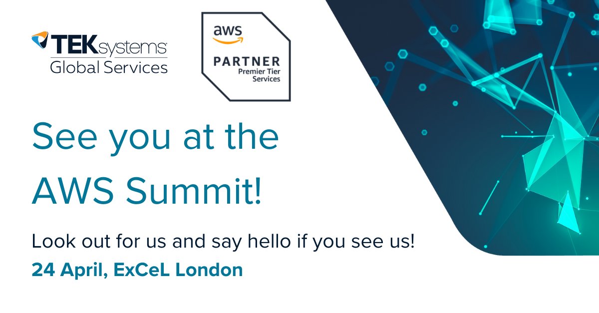 We're excited to be at the ExCel, London tomorrow for Amazon Web Services (AWS) Summit London, for an action-packed day of expert insights and dynamic keynotes from across the world of cloud innovation.
#AWSSummitLondon #CloudInnovation #AWSPartners