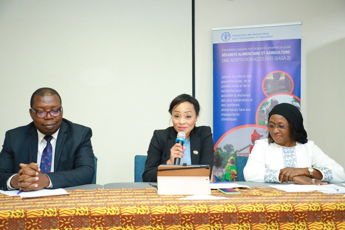 FAOCotedIvoire's tweet photo. #HappeningNow 📍 Bassam 🗓️23-26 avril Consultation nationale du projet Sécurité alimentaire et #agriculture: une adaptation accélérée #SAGA2
La #CotedIvoire fait son entrée comme 3e pays partenaire de ce projet innovant d'adaptation de l'agriculture aux enjeux climatiques. 🌾🌍 https://t.co/gYNZJxX4ZR