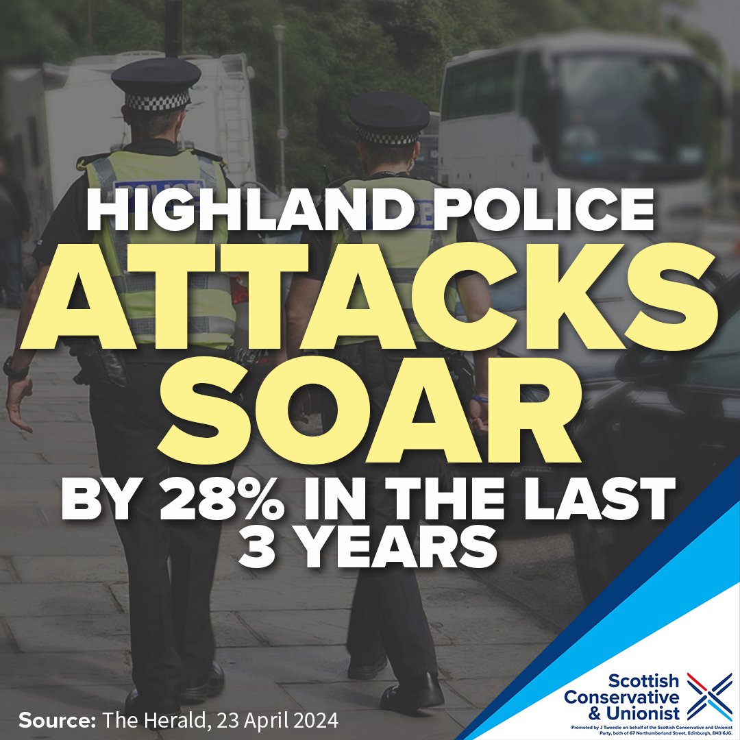 There must be a zero tolerance approach to these shocking attacks on officers. SNP cuts have repeatedly left rural Scotland short-changed in trying to keep communities safe. Police in the Highlands must always feel safe while doing their job.
