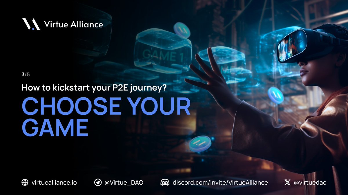 To each his own 💪🏻

#3 Choose your game

No judgements in #P2ESpace! Feel free to pick your game and showcase what you got. 

💡 Did you know? 
@VirtueDAO currently supports games in various genres? 🤩

You might want to check it out here:
🪐 virtuealliance.io