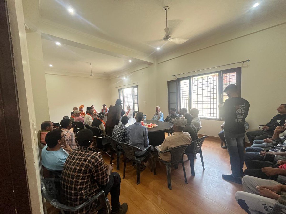 Held a meeting of VDG cell members at party office Reasi while campaigning for the Lok sabha elections and raised awareness about the developmental initiatives undertaken by our Honorable Prime Minister Shri Narendramodi .