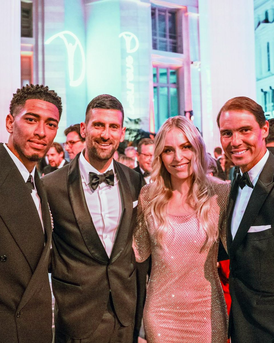 ⚽ @BellinghamJude
🎾 @DjokerNole
⛷️ @lindseyvonn
🎾 @RafaelNadal
#Madridistas | #Laureus24 | @LaureusSport