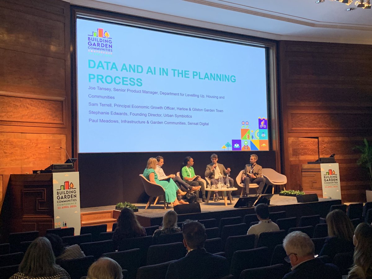 Building New Communities (@bgc4f) on Twitter photo 🤖 We’re back from the break and ready to explore the benefits and potential risks that data and AI can bring to large-scale development.
Our panelists are Joe Tansey - @luhc, Paul Meadows- <a href="/sensat_ai/">Sensat</a>, Sam Terrell - HGGT, and <a href="/stephurbansym/">Stephanie Edwards</a> - <a href="/UrbanSymbiotics/">Urban Symbiotics</a>.
#BGC2024 🤖 We’re back from the break and ready to explore the benefits and potential risks that data and AI can bring to large-scale development.
Our panelists are Joe Tansey - @luhc, Paul Meadows- <a href="/sensat_ai/">Sensat</a>, Sam Terrell - HGGT, and <a href="/stephurbansym/">Stephanie Edwards</a> - <a href="/UrbanSymbiotics/">Urban Symbiotics</a>.
#BGC2024