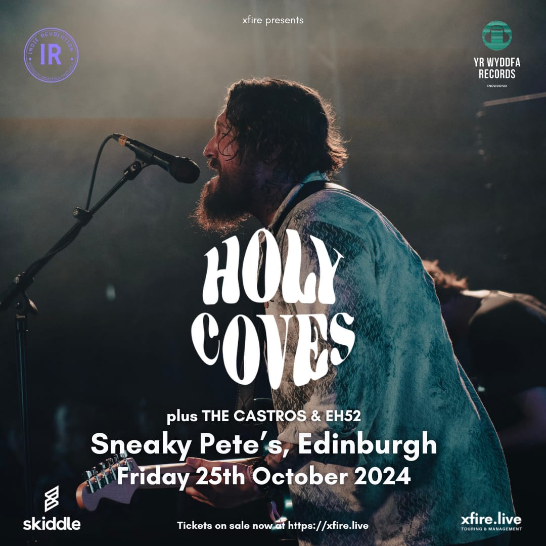 ‼️ EDINBURGH ‼️ We're delighted to announce the support bands joining us for our @sneakypetesclub Edinburgh show in October are the both brilliant @TheCastros_____ & @EH52_Broxburn Tickets on sale now! 👇 linktr.ee/HolyCoves