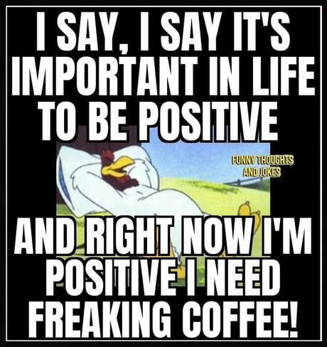 This I am positive about, not much else in the crazy world, but positive I’m drinking coffee! ☕️😆 Good morning!! ☕️😁 How’s things going there? Have a terrific day!! #ralphandvicki #mmmcoffee #teamoutdoors #countyourblessings #Youradventurestartshere