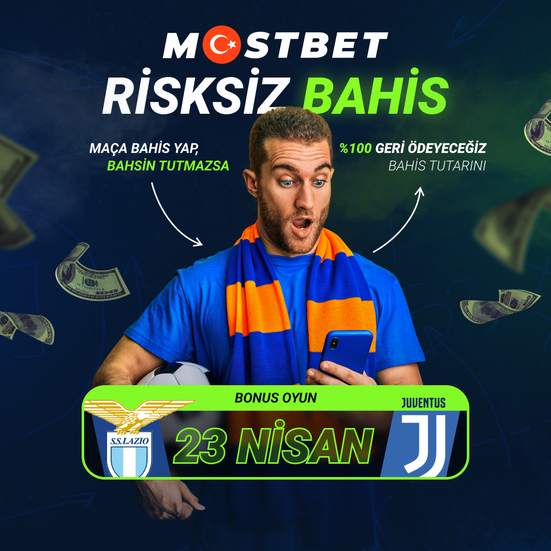 💯 Risksiz bahis yapın! ✅ Mostbet'te bahislerinizi güvenle oynayın ve kaybederseniz - paranızın %100'ünü bonus hesabınıza iade edeceğiz. 🎁 Bonus maç: 🇮🇹 Lazio 🆚 Juventus 🇮🇹 ⏰ 22:00 - 23.04 🏆 Mostbet ile kazanın! 👉Mostbet Giriş: bit.ly/Mostbet03