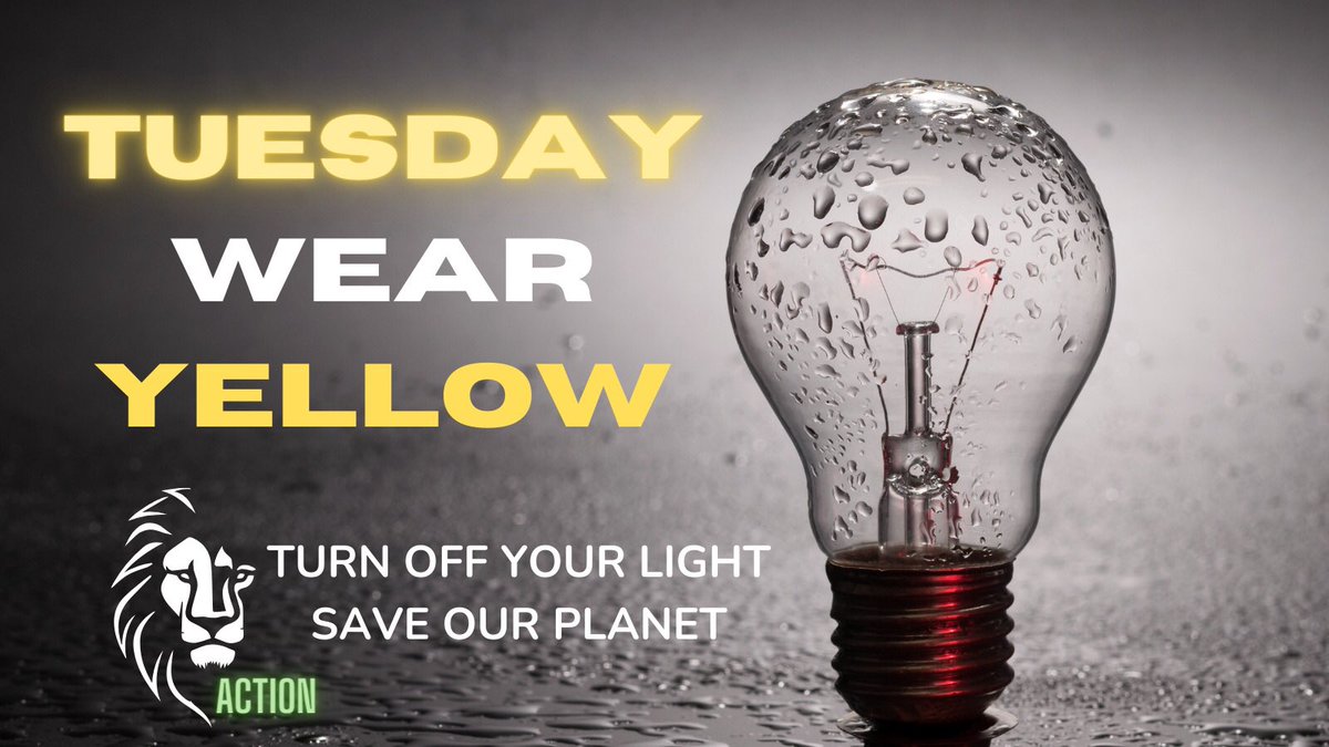 Day two of @StAnneOCSB #ocsbEarth Wear 💛 & remember to turn of the lights! 💡♥️🌎 Thank you @KingswoodKinder kinder friends for wonderful reminder! 🙏♥️ #ocsbEco @ocsbEco