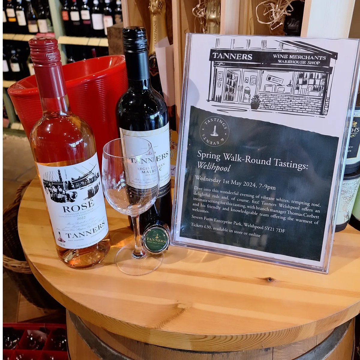 TannersWpool's tweet photo. Our next wine tasting is just a week away! Always a popular event with the best of Tanners bringing out the summer with some amazing wines! 

Tickets are still available for Wednesday night!

#wine #tannerswines #winetasting
#wineshop #Welshpool #midwales #powys #montgomery https://t.co/kZ4y6Ao2Ra