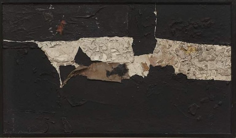 ALBERTO BURRI
 Black and gold
 1951 #art #expressionism