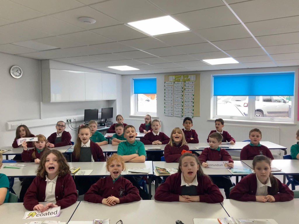 Class 4J know the words of the week and their definitions! Excellent choral response!