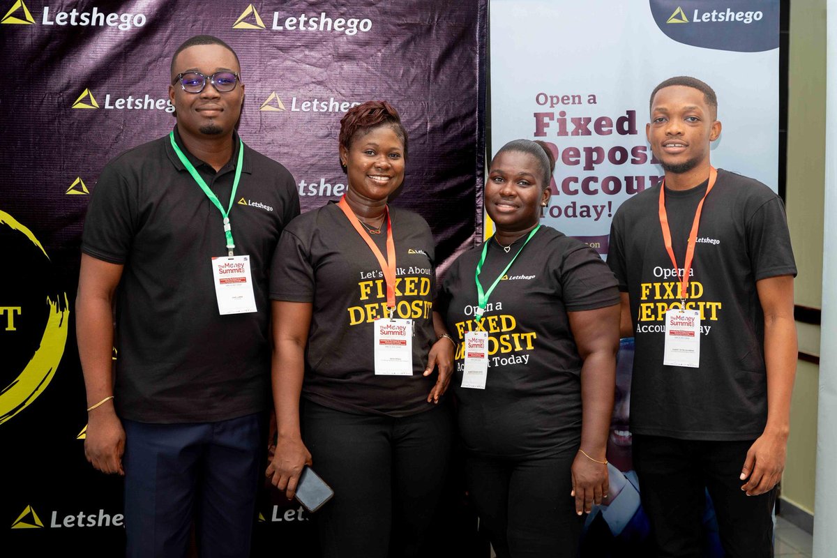 LetshegoGhana's tweet image. Our team is present for The Money Summit 2024.

Keep your eyes glued to our pages for more updates.

#Letshego #LetsGo #BNFT #TheMoneySummit #InvestingForTheFuture #Finance #EconomicGrowth