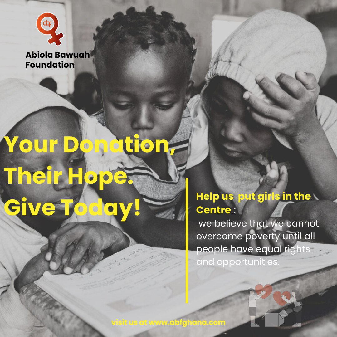 Join us in our mission to empower disadvantaged girls! With your support, we can align our focus and make a meaningful difference in their lives.

#nonprofit #support #donate #charity #charityfoundation #charityghana #fundraising #giveback #empowergirls