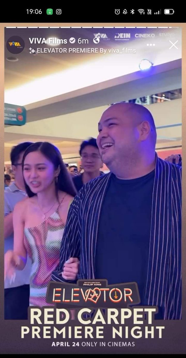 Shabelle25's tweet photo. Kimmy??? Andun??? 

Pa confirmed nga kong true....

#ElevatorTheMovie 
#ElevatorPremierNight 
#KimPau https://t.co/h9jBs1LDoY