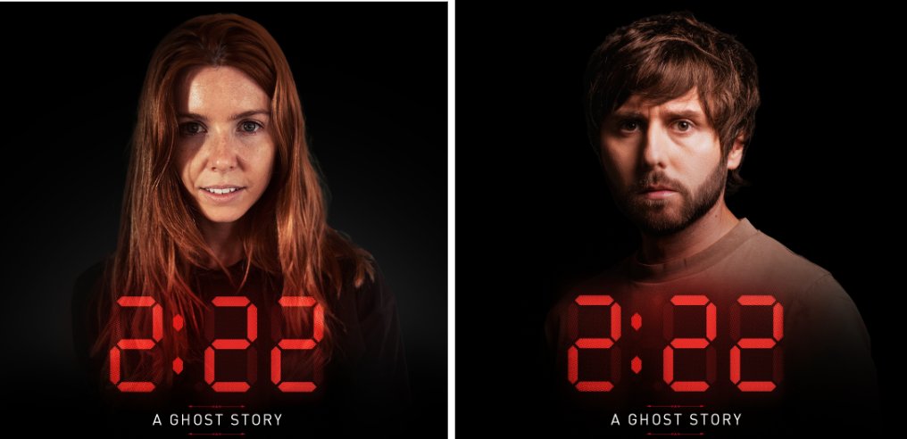 🎭STACEY DOOLEY & JAMES BUCKLEY TO STAR IN 2:22 A GHOST STORY🎭

Documentarian and presenter Stacey Dooley makes her theatrical debut as Jenny, while Inbetweeners star James Buckley reprises his role of Ben from the 2022 Gielgud run.

Further casting to be announced.