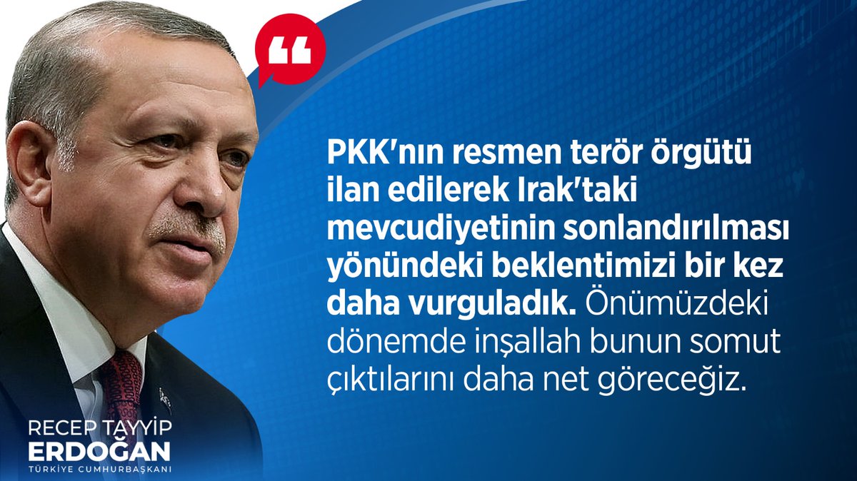 Cumhurbaşkanımız Recep Tayyip Erdoğan : 'Biz terörü öyle ya da böyle yok edeceğiz. Biz bu konuda kararlıyız. Terörle ve terör örgütleriyle birlikte yol yürüyenlere, terör örgütlerini maşa olarak kullananlara meydanı asla bırakmayacağız.' #BizimMeram
