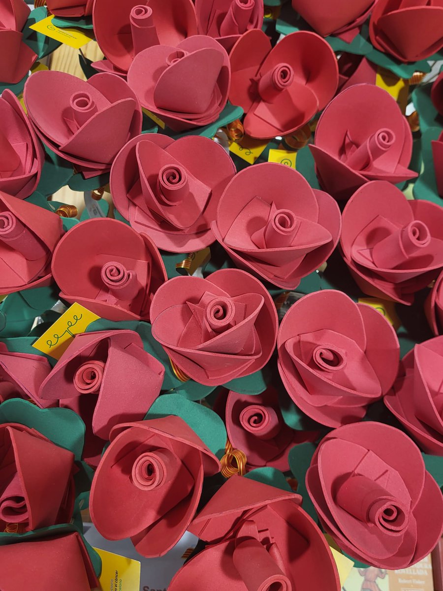 ICO_oncologia's tweet photo. L'espai #DOMUM de l'@ICO_oncologia de l'Hospitalet s'ha convertit avui, #Diada de #SantJordi, en un espai de #llibres i #roses per als pacients que visitaven les Consultes Externes. 🌹📚🐉
Gràcies als donatius i les manualitats de l'equip de voluntariat!
@ContraCancerBCN https://t.co/qJcF62w9M0