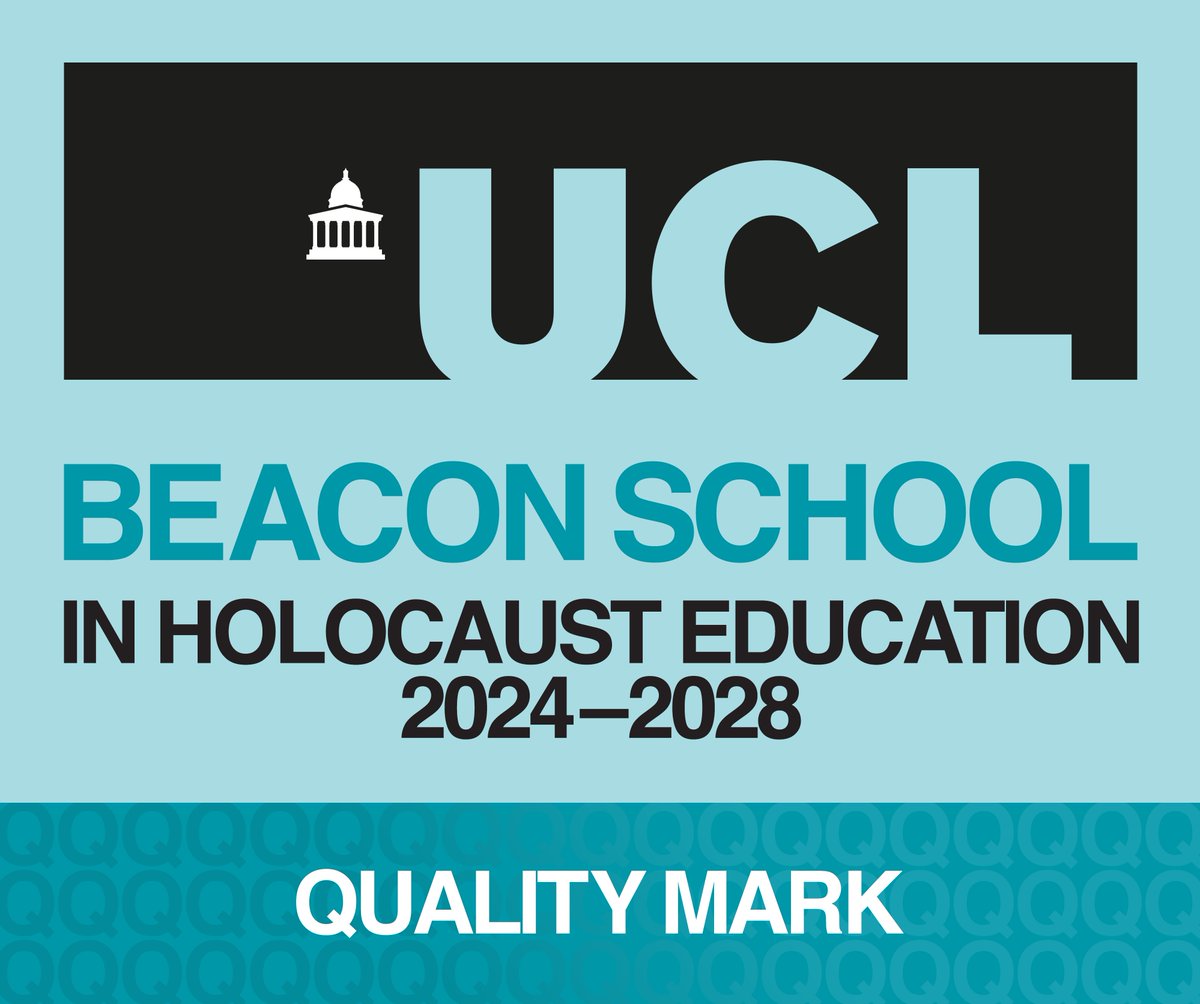 We are pleased to announce our 23rd UCL #QualityMark #BeaconSchool: @OaksParkHighSch. 
Congratulations! 
We commend OPHS for its ongoing commitment to developing provision for Holocaust T&L. 
Summary⬇️ holocausteducation.org.uk/beacon-schools… w/ full report & developmental points to follow soon.