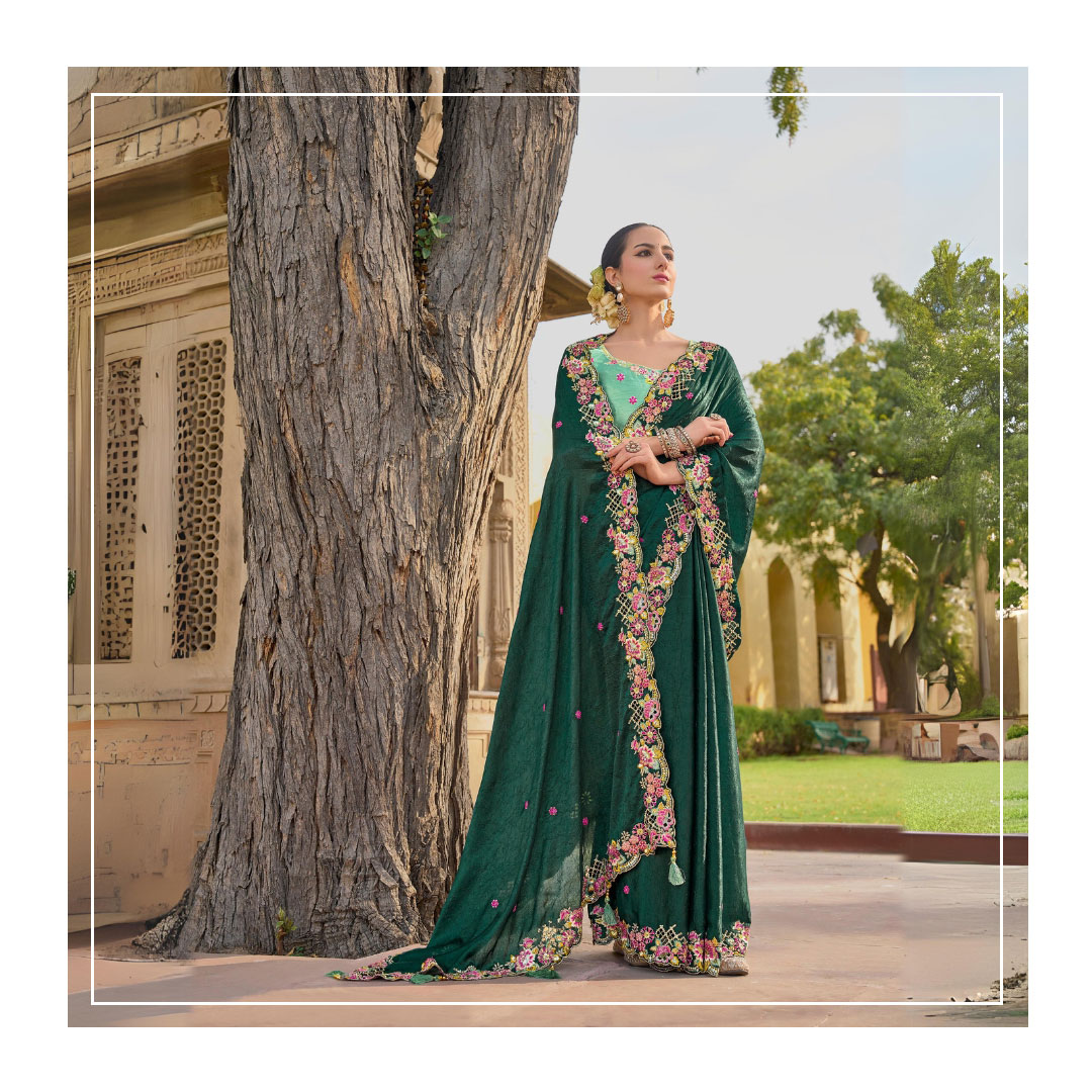 Indulge in elegance with 𝐒𝐚𝐫𝐞𝐞𝐬𝐁𝐚𝐳𝐚𝐚𝐫's Organza Silk Designer Saree featuring classic Border Work, now at 40% OFF!

Shop Now:- sareesbazaar.com/search?type=pr…

#sareefashion #saree #tuesdayvibe #GMMTV2024Part2 #Fashionista #sareelover