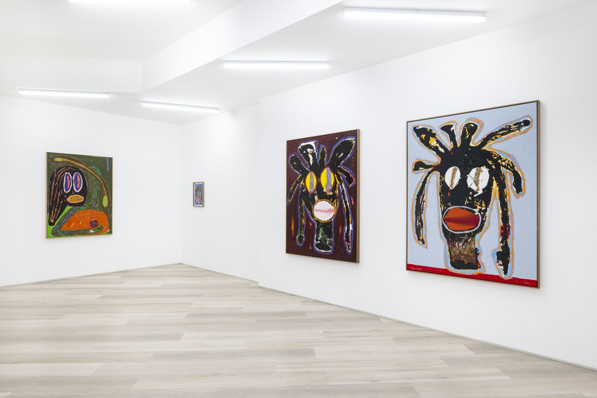 The Zambia-born, Copenhagen-based artist Jack Kabangu's solo exhibition, 'Smiler Gennem Smerten' (Smiling Through The Pain), opened on 18 April @beerslondon. This exhibition marks the first of two major solo exhibitions in the UK this year. Photo: Damian Griffiths