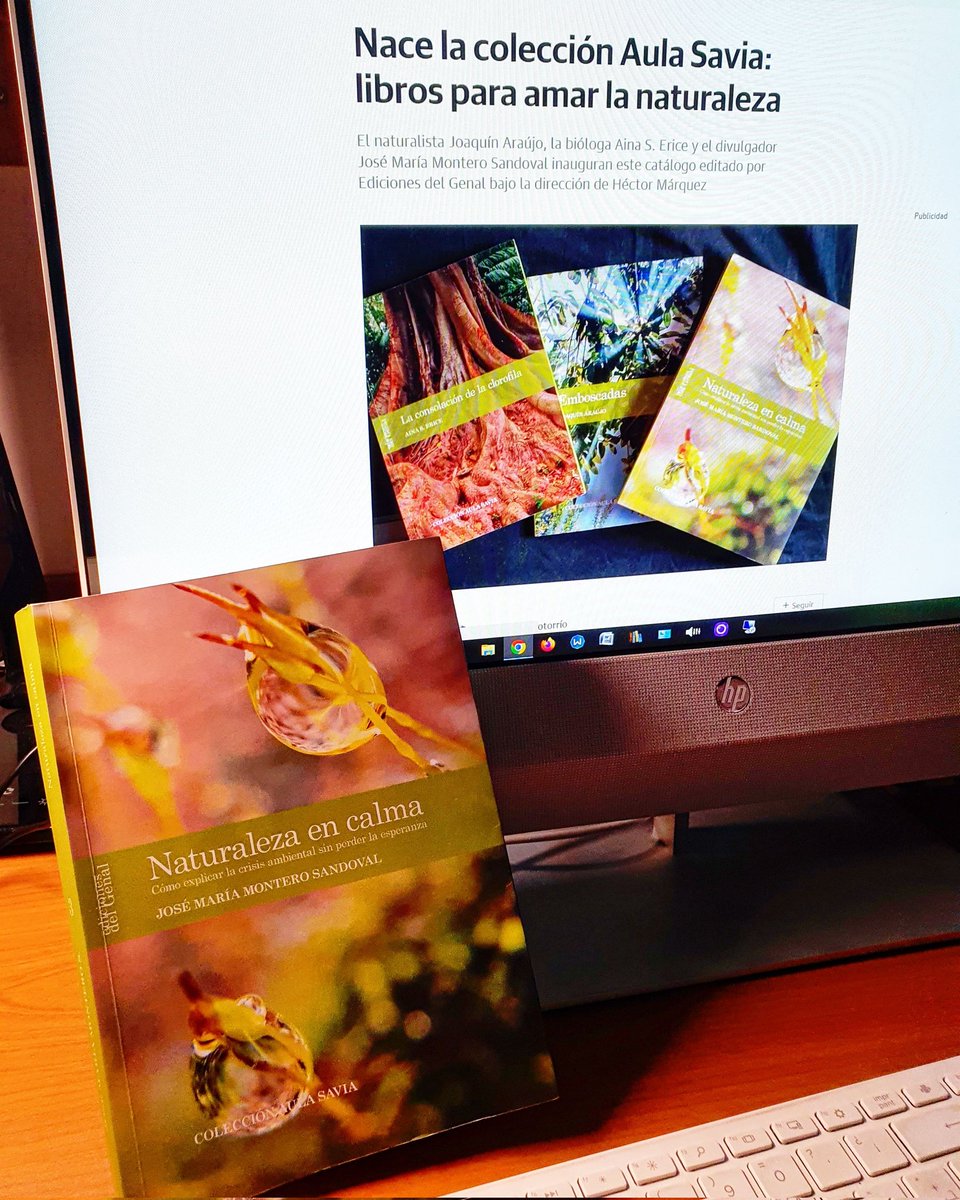 Queda regular hablar d tu #libro 📖, "Naturaleza en calma", en el #DiaDelLibro, a no ser q de tu libro hable un colega q sabe muuucho de libros 😉 Pero antes del autobombo 🥁, y precisamente para defendernos d los delirios a los q conduce el #ego 🤴, yo lo q os recomiendo es 👇🧵