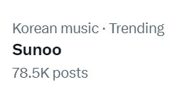kimsunoolab_'s tweet photo. [INFO • X] 240423      

‘Sunoo’ is currently Trending under Korean Music with 78.5K Posts 🩵 

#SUNOO #엔하이픈_선우 #선우 #김선우 #ENHYPEN_SUNOO #ソヌ https://t.co/KRT3DUWfNC