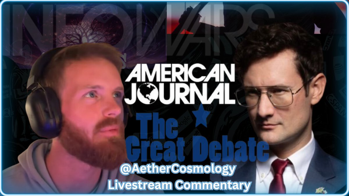 The Great FE Debate Witsit VS Harrison Come watch the great debate with the Boyz, and/or enjoy the livestream commentary 😂 @HarrisonHSmith @WitsitGetsIt #flat #flatearth #AetherCosmology Streaming on Twitter Broadcast: twitter.com/i/broadcasts/1… Twitter: twitter.com/AntiDisinfo86