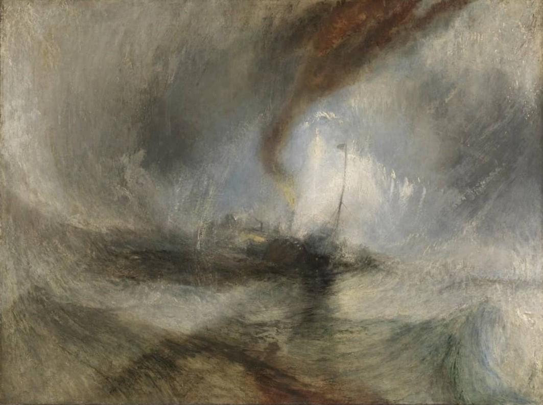 'Turner never shirked the dark side of his times: the lust to rule, the poverty and oppression. But he responded intensely to its possibilities.' - Historian Jenny Uglow
​
🖼️ ​#JMWTurner born #OnThisDay 1775, Snow Storm - Steam-Boat off a Harbour’s Mouth, exhibited 1842.