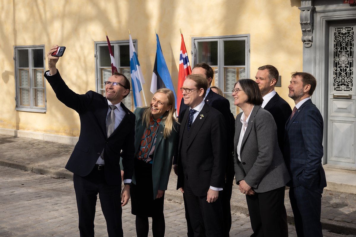 In a time of geopolitical challenges, Nordic-Baltic cooperation is more important than ever. This year, 🇸🇪 and 🇫🇮 have a special role in closer regional security cooperation – 🇸🇪 coordinating the N5 and NB8 and 🇫🇮 through its Presidency of the Council of the Baltic Sea States.