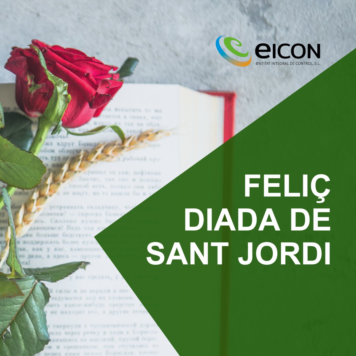 eicon_sl's tweet photo. Des d'@eicon_sl  us volem desitjar una bona diada de #SantJordi ! Que aquest dia tan especial estigui ple de llibres, roses i moments màgics. 
Feliç Sant Jordi! 🌹 📖 

#SantJordi #diadadeSantJordi #SantJordi2024 #llibres #roses #tradicions https://t.co/fbmniaInUN