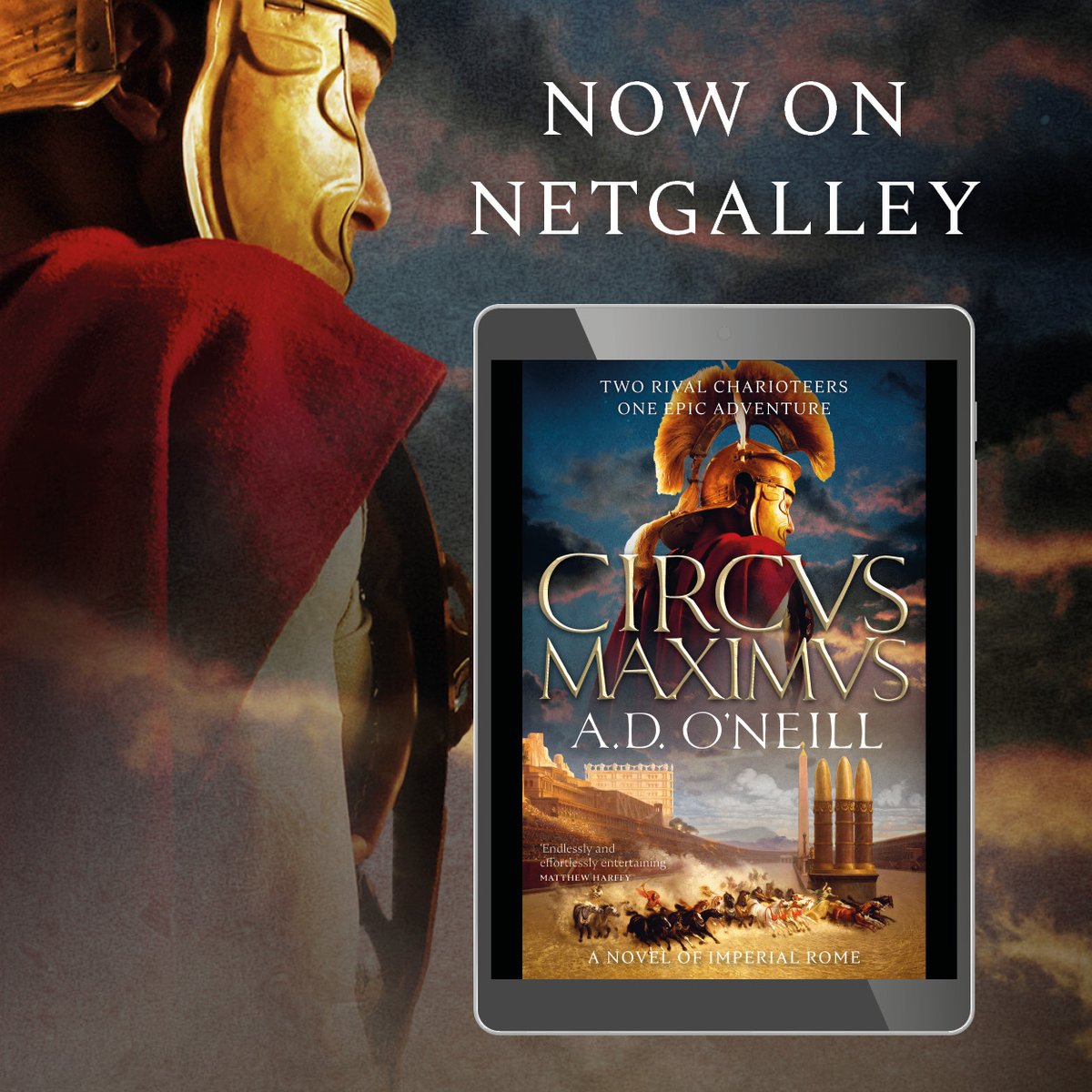 An unforgettable Roman odyssey of rivalry and power... #CircusMaximus is now available on @netgalley! Request here: netgalley.co.uk/catalog/book/3…