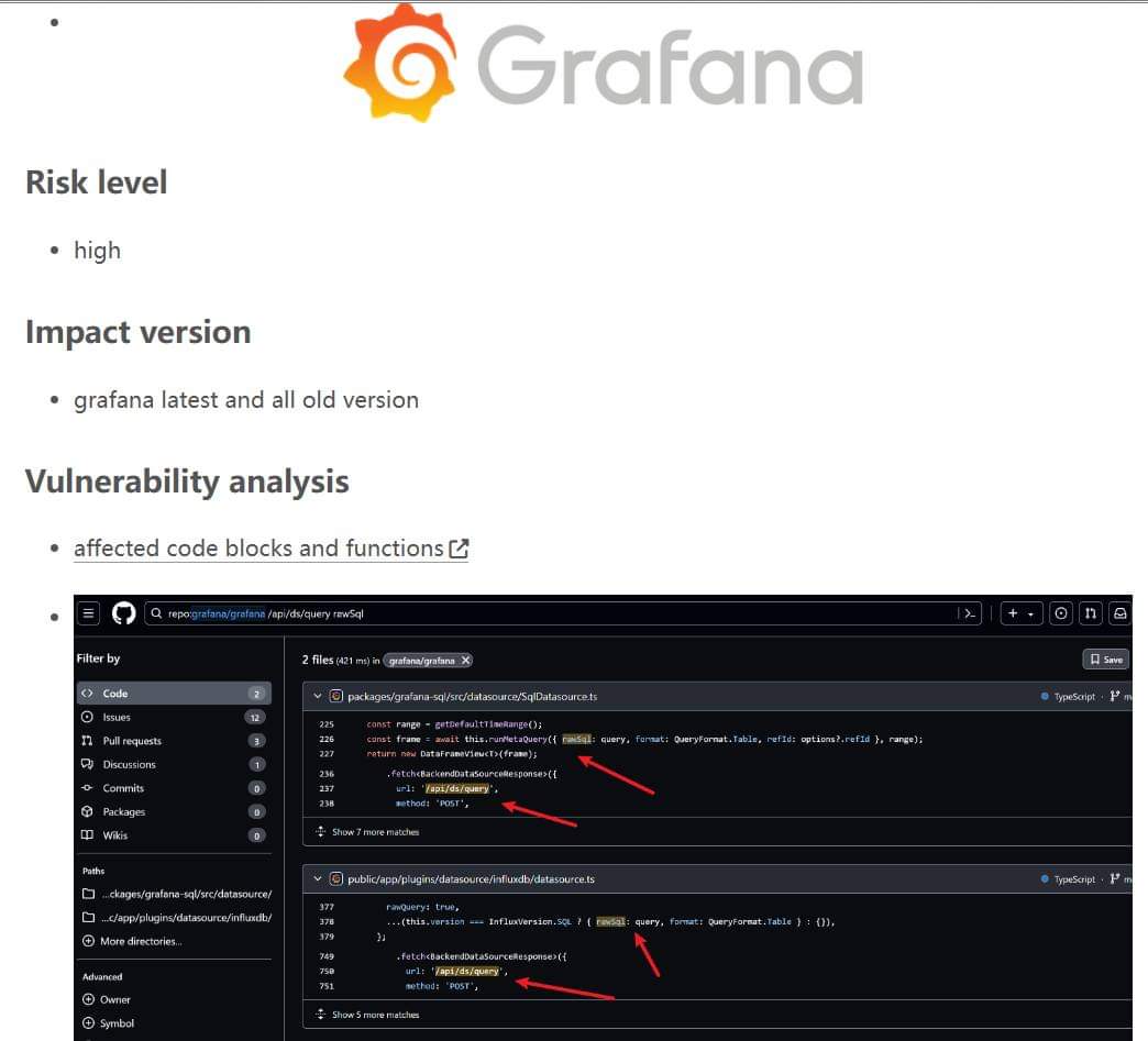 🚨 Inyección SQL en Grafana en todas sus versiones fdlucifer.github.io/2024/04/22/gra…