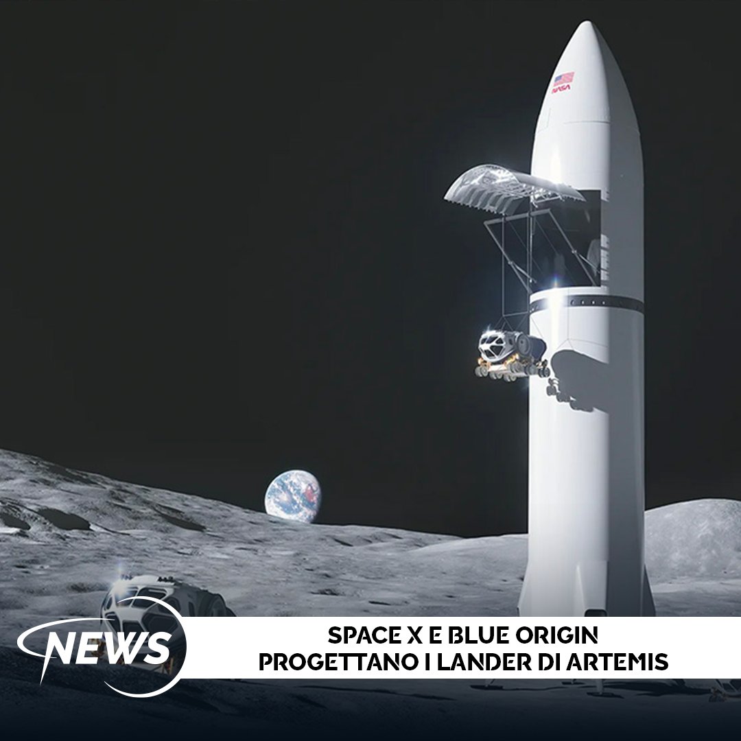 SpaceX e Blue Origin hanno realizzato i primi rendering dei modelli dei futuri lander cargo per le missioni Artemis 🌔👨‍🚀 Scopri tutti dettagli 👉ow.ly/j3mC50Rm1Ia ✅Seguici anche su WhatsApp ow.ly/9oQE50Rm1I9 #Asi #Artemis #Moon #NASA