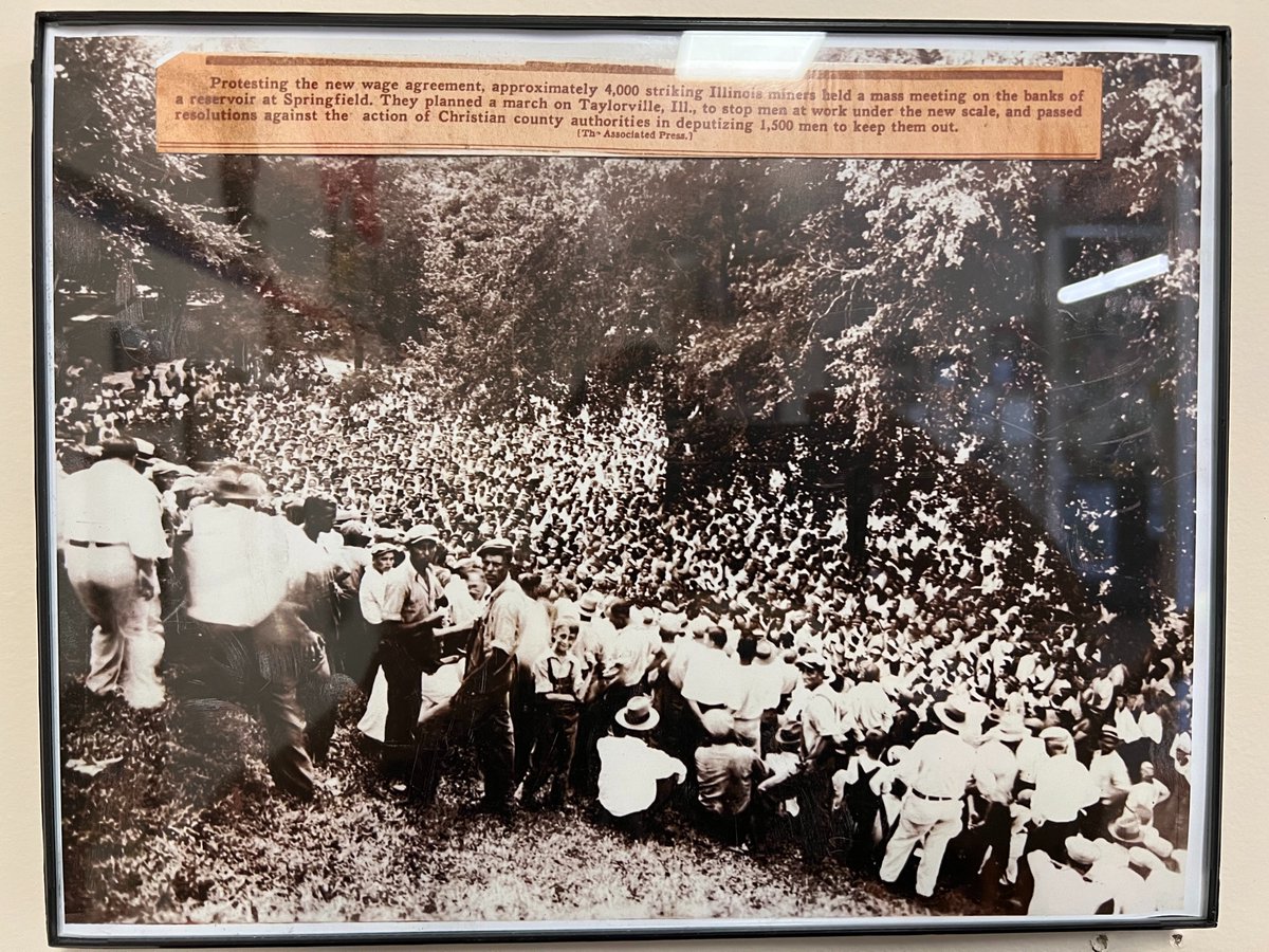Extra IL coalfield history-May Day posts: In Illinois coalfields, for decades, coal mining companies used economic disparity, race and immigration to divide communities (sound familiar?). Many Illinois miners realized that solidarity among workers was greater than those divisions