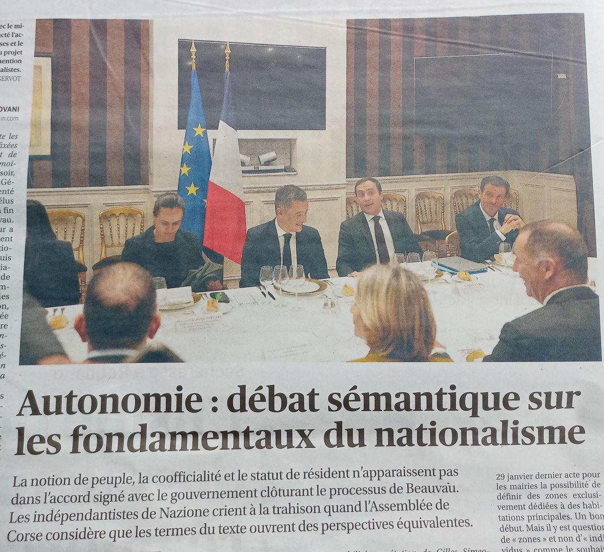 🚨 Autonomie de la Corse, encore une monumentale arnaque de @EmmanuelMacron et @GDarmanin , ce texte ne convient qu'aux Maffionaliste allié de l'autocrate Macron mais en aucuns casaux Corses. La Corse a besoin de gens sérieux pour représenter les Corses