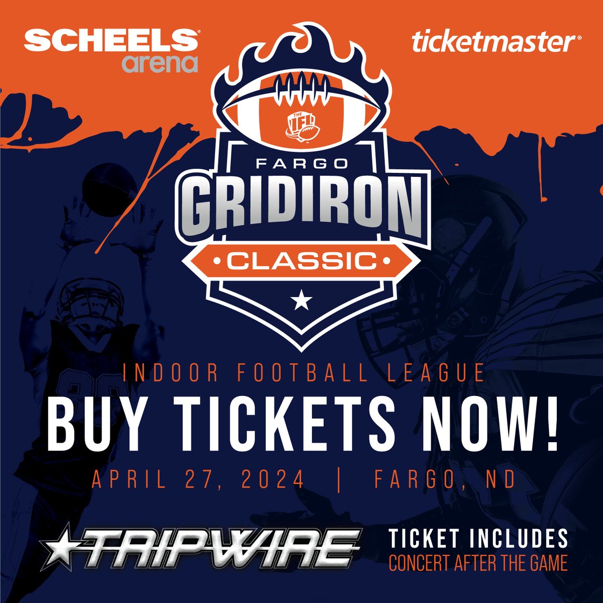 🎸🏈Experience the thrill of football followed by the excitement of live music!  Grab your tickets now! 🎟️ 

📺 Watch the action in person, or catch it on BEK TV!

#BEKTVplus #BEKTV #Gridiron #IFL #Football #Scheels #Tripwire #IndoorFootball
