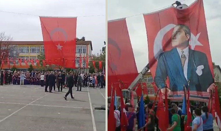 AKP'li Ordu Büyükşehir Belediyesi'nden 'Atatürk'süz 23 Nisan organizasyonu... 

CHP'li Mustafa Adıgüzel, Bakan Yerlikaya'ya sordu: 'Soruşturma açacak mısınız?'
cumhuriyet.com.tr/siyaset/akpli-…