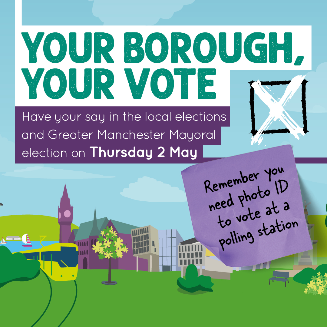 If you know you won't be able to get to a polling station on 2 May you can ask someone you trust to cast your vote for you. But hurry, the deadline for applying for a proxy vote is 5pm tomorrow (Weds 24 April) 📲 rochdale.gov.uk/elections #HeyMiddElections #RochdaleElections