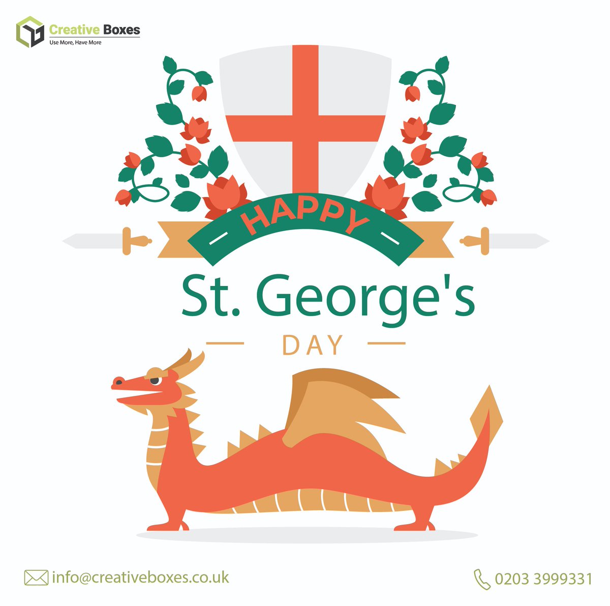 creativeboxesco's tweet photo. British by birth, English by the grace of god. #StGeorgesDay #creativeboxes https://t.co/2PkOgQlXAy