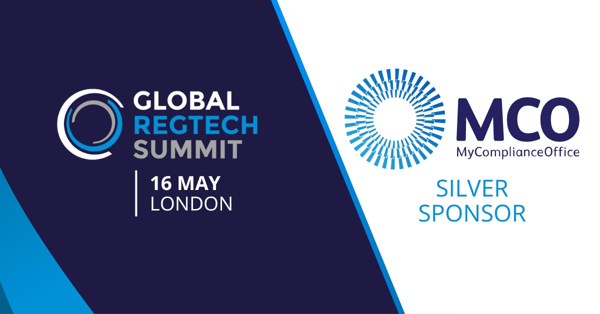 We are delighted to be partnering with MyComplianceOffice, who are Silver Sponsors 🥈 at the Global RegTech Summit in London this May. Register now to meet the most innovative the industry leaders shaping the #RegTech landscape of tomorrow - GlobalRegTechSummit.com #GRTS24