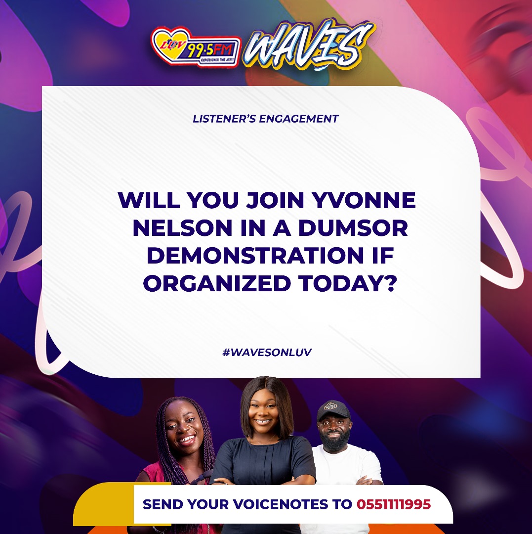 Will you join Yvonne Nelson on a Dumsor Demonstration if it is organized today?

#WavesOnLuv
.
.
#Ekelebe | V and N
