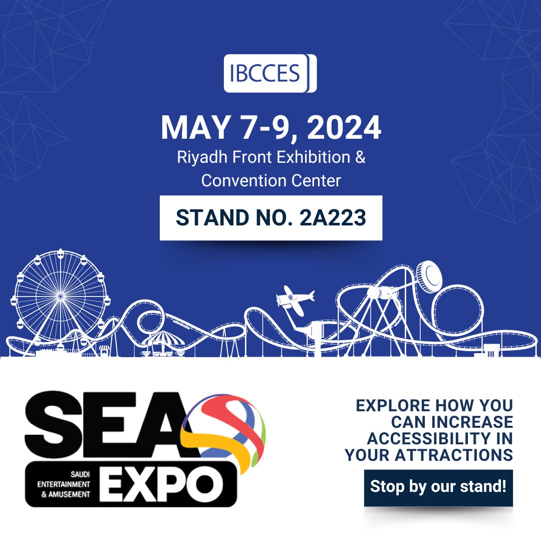 The countdown is on! Just 2 weeks until the SEA Expo in Riyadh, taking place from May 7-9. 

Are you attending the SEA Expo? Comment down below and let us know!

#IBCCES #SEAExpo #Riyadh #IBCCES #EntertainmentIndustry #AttractionsIndustry